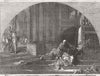 CLERGY. The Murder of Thomas a Becket 1849 old antique vintage print picture