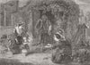 CHILDREN. Man from 1st to last requires help 1849 old antique print picture