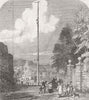 GLOS. Pole, Forest of Dean, Gloucestershire 1849 old antique print picture