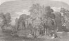 SOCIETY. Of Painters, Water-Colours. sunshiny holiday 1849 old antique print