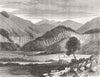 TRANSVAAL. Speckboom River, Pilgrim`s Rest 1877 old antique print picture