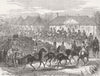 UKRAINE. Cossacks, village of Falesti 1877 old antique vintage print picture