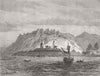 TURKEY. Anadolou Kavak Ft, Asiatic Side of Bosphorus 1877 old antique print