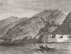 TURKEY. Ft of Bosphorus. Mahdjar, Asiatic Side 1877 old antique print picture