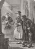 GERMANY. Morning, Betzingen, Knetensburg 1863 old antique print picture