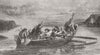 SCOTLAND. The Fiery Cross 1863 old antique vintage print picture