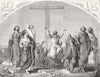 PORTRAITS. Separation of Apostles 1858 old antique vintage print picture
