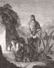 RELIGIOUS. Mary Magdalene, Sepulchre 1858 old antique vintage print picture