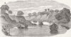INDIA. Loodianah(Gordon's Sikhs), Goumtee river 1852 old antique print picture