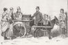 IRELAND. The Nobleman Organ Grinder 1882 old antique vintage print picture