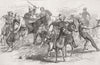 POLO. Polo Burlesqued 1882 old antique vintage print picture