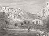 CROATIA. Tide execution cells, Dubrovnik 1876 old antique print picture