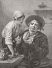PORTRAITS. The young shipwright 1863 old antique vintage print picture
