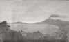 EGYPT. Cavalry horses at grass, Cairo 1883 old antique vintage print picture
