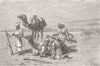 PAKISTAN. With Quettah Force-halt for water 1879 old antique print picture