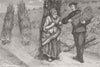 MILITARIA. Winter campaign-Preparations for firing 1870 old antique print