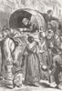 FRANCE. Paris by Balloon Post. Selling milk, St 1870 old antique print picture