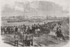 CANADA. Presentation to Victoria Rifles, Montreal 1862 old antique print