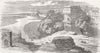 INDIA. Delhi from Selimghur, looking down Yamuna 1858 old antique print