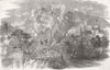 ALGERIA. Algiers, from Parade-ground 1858 old antique vintage print picture