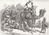 INDIA. Indian Mutiny. Camel Jingalls 1858 old antique vintage print picture