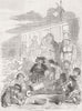 CHILDREN. Mossoo at the Seaside 1862 old antique vintage print picture
