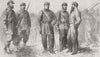 ITALY. A Few of Chiavone's Band 1862 old antique vintage print picture