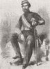 ITALY. Chiavone, Neapolitan Brigand 1862 old antique vintage print picture