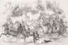 BERKS. Ascot Races-The road 1849 old antique vintage print picture