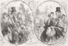 SOCIETY. People in Regent's-Park 1849 old antique vintage print picture