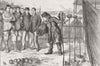 LONDON. Oxbridge boat race. Leisure hour-Bank, Putney 1873 old antique print