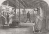 LONDON. Railway Signal-Box, London Bridge Station 1866 old antique print