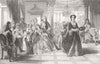 SOCIETY. Brunetta and Phillis 1853 old antique vintage print picture