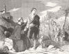 PORTRAITS. Thorny & flowery path 1853 old antique vintage print picture