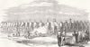 BURMA. Elephant brigade, Moulmein 1853 old antique vintage print picture