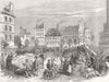 FRANCE. Ham Fair, Paris. Easter  1853 old antique vintage print picture