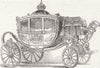 FRANCE. The imperial state carriage 1853 old antique vintage print picture