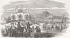 AUSTRALIA. Unveiling of Geelong & Melbourne Railway 1853 old antique print