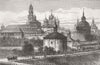 RUSSIA. Troitzka Monastery of St Sergius, nr Moscow 1883 old antique print