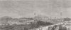 ITALY. Palermo, from Monreale Rd 1860 old antique vintage print picture