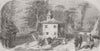 RUSSIA. Tartar village & mosque, Skelia 1860 old antique vintage print picture