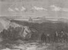 MOROCCO. Ceuta & Gibraltar 1859 old antique vintage print picture