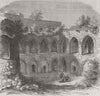 ISRAEL. Cloisters of the monastery of St John, Jerusalem 1859 old print