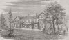 FRANCE. Emperor, Chateau of Fould 1859 old antique vintage print picture