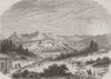 CHINA. Kiakhta, Siberian frontier town 1859 old antique vintage print picture