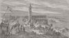 ITALY. French camp, Montechiaro 1859 old antique vintage print picture