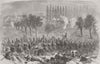 ITALY. Battle of Solferino-assault San Martino 1859 old antique print picture