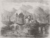 SWITZERLAND. Isoura, on the Ticino 1859 old antique vintage print picture