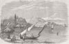 ITALY. Naples. Gaeta. Royal Palace 1856 old antique vintage print picture