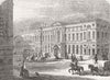 RUSSIA. General post-office, St Petersburg 1856 old antique print picture